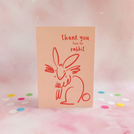 Thank You from the Rabbit Doodle Card