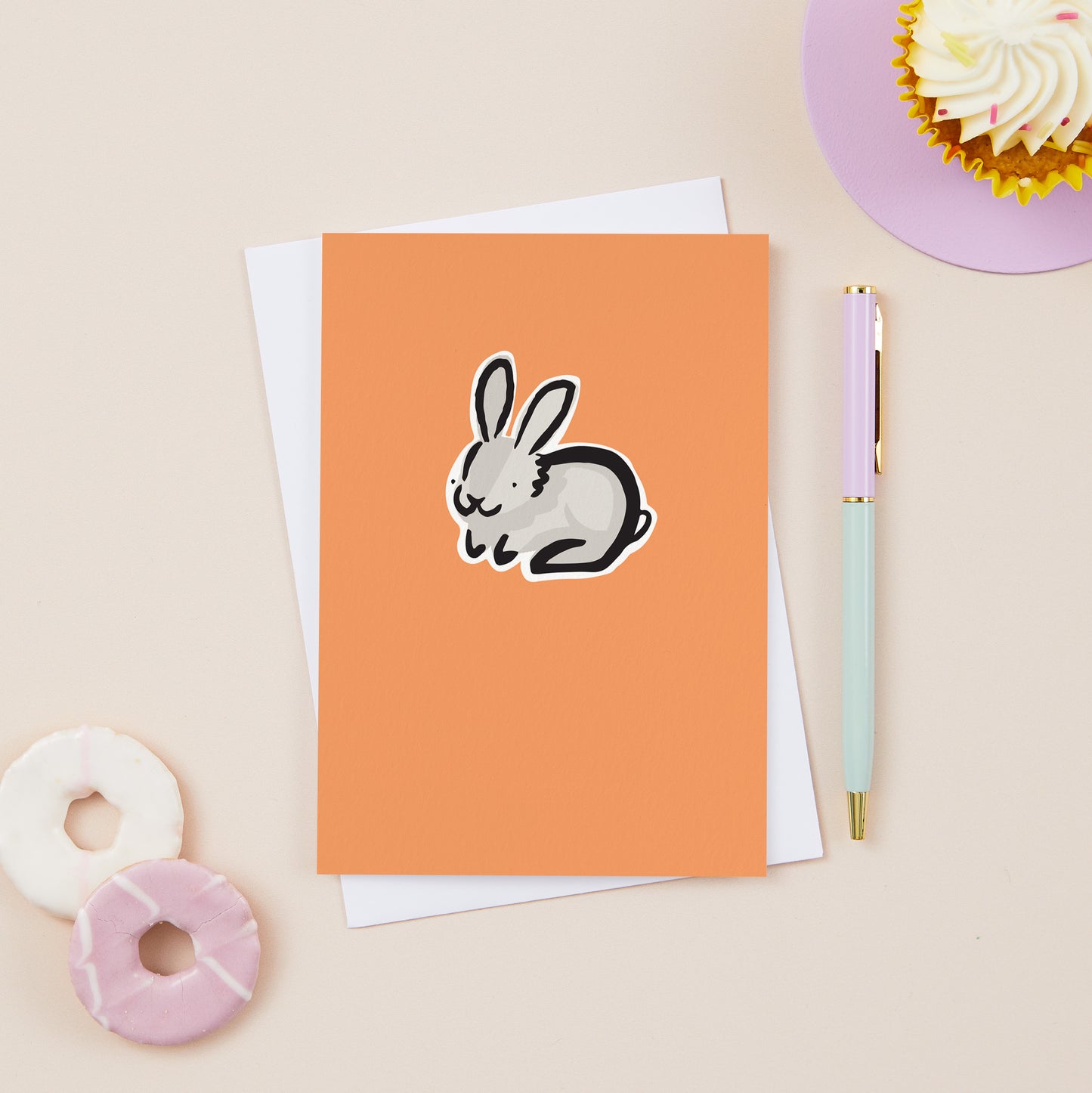 Grey Rabbit Card