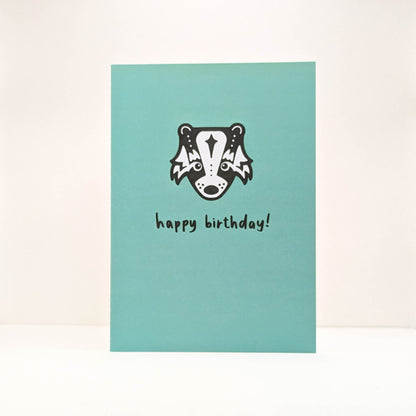 Fairytale Badger Birthday Card