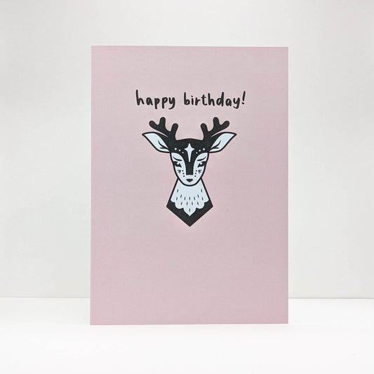 Fairytale Deer Birthday Card