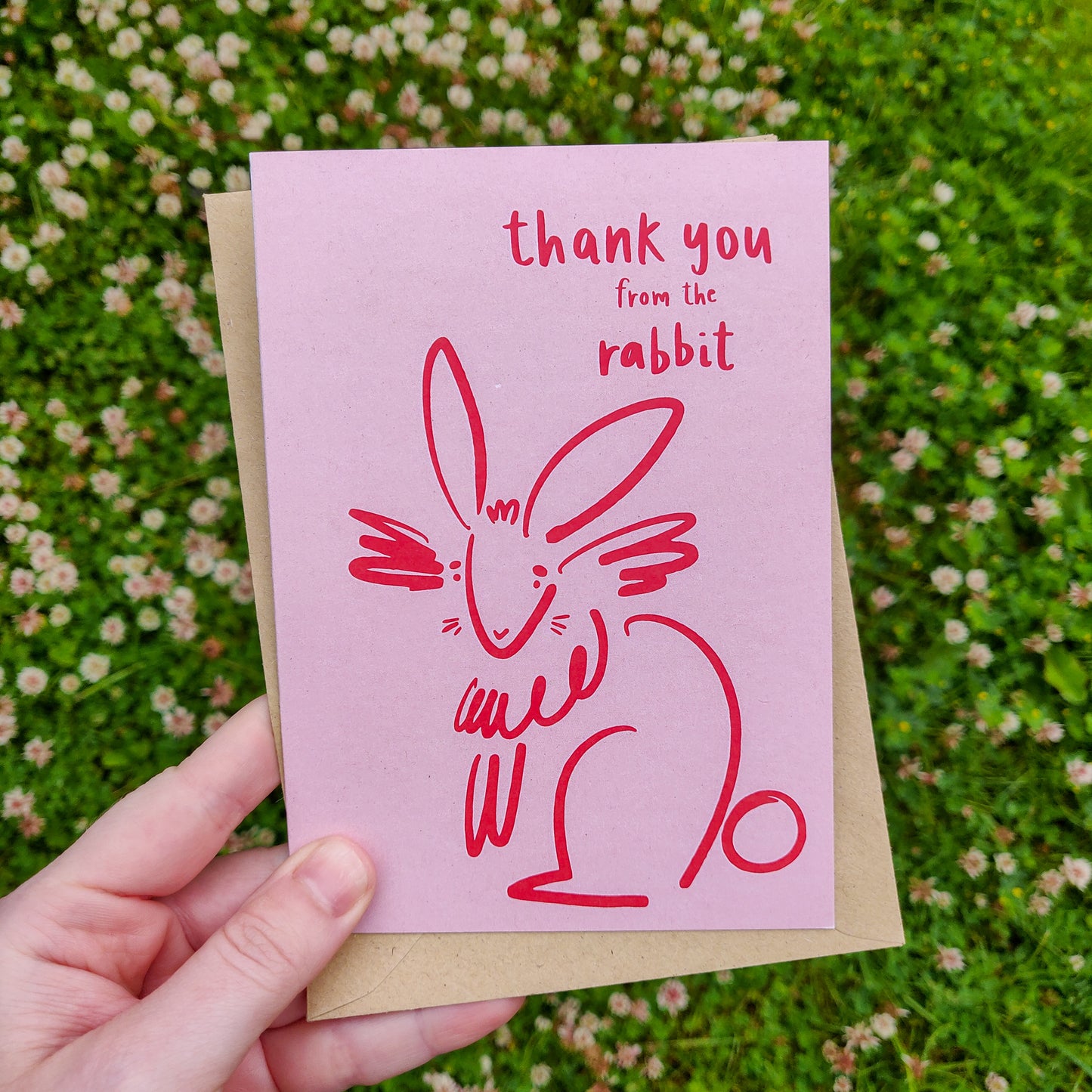 Thank You from the Rabbit Doodle Card